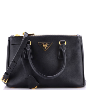 Prada Double Zip Lux Tote Saffiano Leather Small