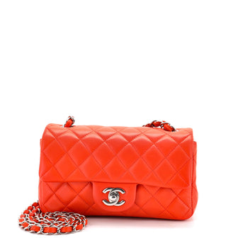 Chanel Classic Single Flap Bag Quilted Lambskin Mini