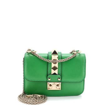 Valentino Garavani Glam Lock Shoulder Bag Leather Mini