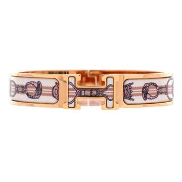 Hermes Clic H Bracelet Printed Enamel Narrow