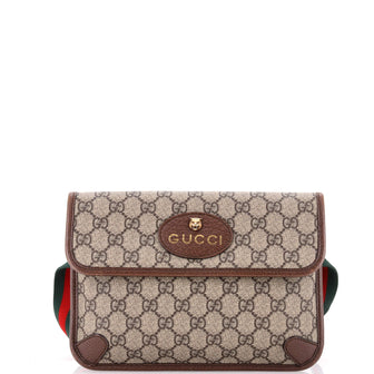 Gucci Neo Vintage Flap Belt Bag GG Coated Canvas