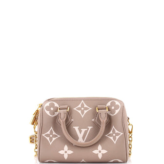 Louis Vuitton Speedy Bandouliere Bag Bicolor Monogram Empreinte Giant 20