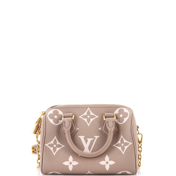 Louis Vuitton Speedy Bandouliere Bag Bicolor Monogram Empreinte Giant 20