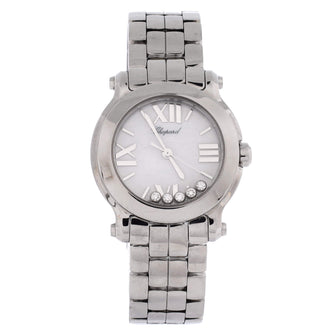 Chopard Happy Sport Quartz Watch Stainless Steel with 5 Floating Diamonds 30