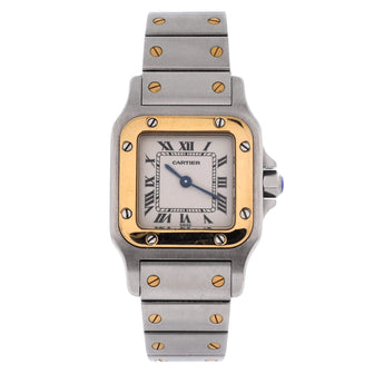 Cartier Santos de Cartier Galbee Quartz Watch Stainless Steel and Yellow Gold 24