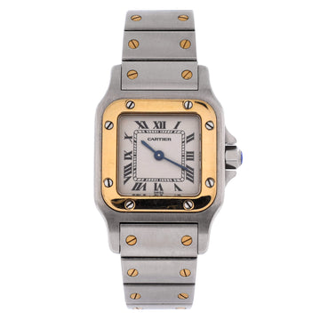 Cartier Santos de Cartier Galbee Quartz Watch Stainless Steel and Yellow Gold 24