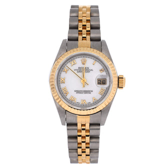 Rolex Oyster Perpetual Datejust Automatic Watch Stainless Steel and Yellow Gold 26