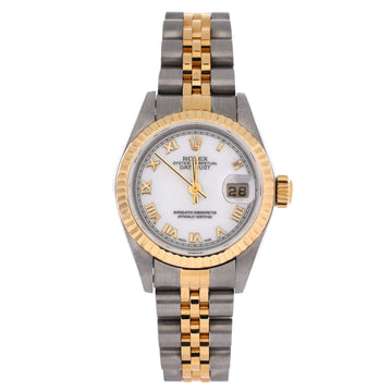 Rolex Oyster Perpetual Datejust Automatic Watch Stainless Steel and Yellow Gold 26