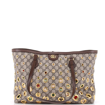 Gucci Ophidia Tote Grommet GG Coated Canvas Medium