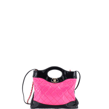 Chanel 31 Shopping Bag Quilted Patent Mini
