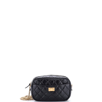 Chanel Reissue Camera Crossbody Bag Quilted Aged Calfskin Mini