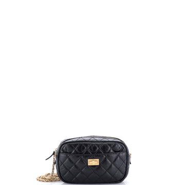 Chanel Reissue Camera Crossbody Bag Quilted Aged Calfskin Mini