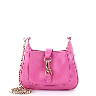 Gucci Jackie Notte Chain Hobo Patent Mini
