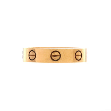 Cartier Love Wedding Band 1 Diamond Ring 18K Rose Gold with Diamond