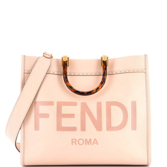 Fendi Sunshine Shopper Tote Leather Medium
