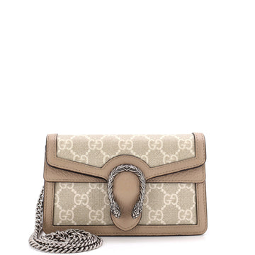 Gucci Dionysus Bag GG Coated Canvas with Leather Super Mini