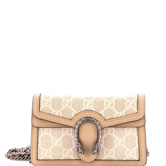 Gucci Dionysus Bag GG Coated Canvas with Leather Super Mini