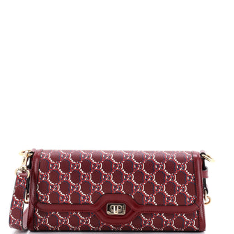 Gucci Luce Shoulder Bag Optical GG Printed Leather Small