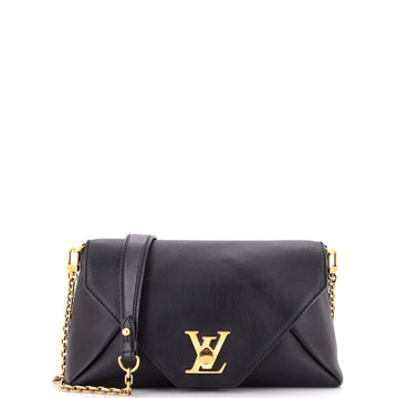 Louis Vuitton Love Note Chain Clutch Leather