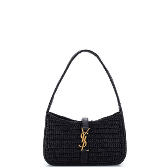 Saint Laurent Le 5 a 7 Hobo Raffia Mini