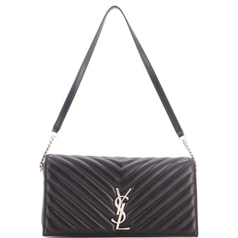 Saint Laurent Kate 99 Flap Bag Chevron Leather Medium