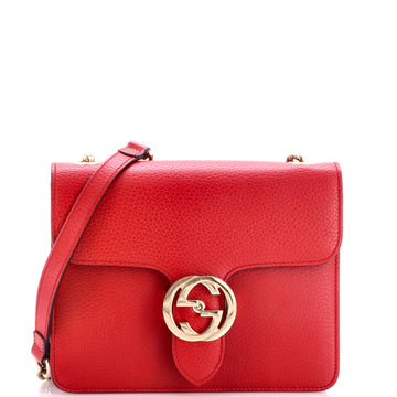 Gucci Interlocking Shoulder Bag Leather Small