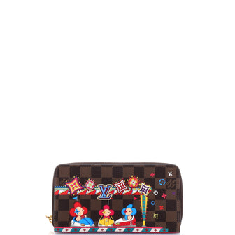 Louis Vuitton Zippy Wallet Limited Edition Vivienne Xmas Damier