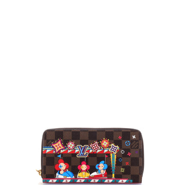 Louis Vuitton Zippy Wallet Limited Edition Vivienne Xmas Damier
