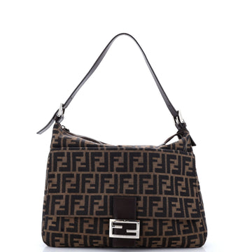 Fendi Mama Forever Zip Hobo Zucca Canvas