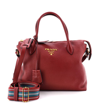 Prada Dual Strap Zip Tote Vitello Daino Medium