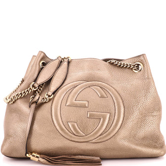 Gucci Soho Chain Strap Shoulder Bag Leather Medium