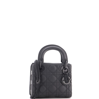 Christian Dior Ultra Matte Lady Dior Chain Bag Cannage Quilt Calfskin Mini