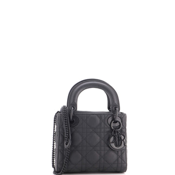 Christian Dior Ultra Matte Lady Dior Chain Bag Cannage Quilt Calfskin Mini