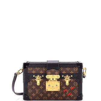 Louis Vuitton Petite Malle Handbag Monogram Canvas