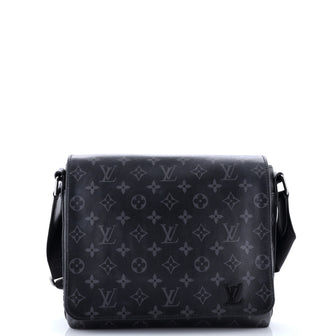 Louis Vuitton District Messenger Bag Monogram Eclipse Canvas PM