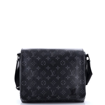 Louis Vuitton District Messenger Bag Monogram Eclipse Canvas PM