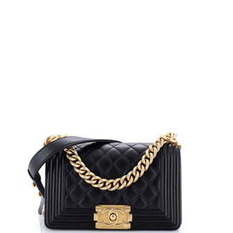 Chanel Boy Flap Bag Quilted Lambskin Small