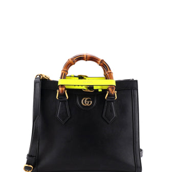 Gucci Diana NM Bamboo Handle Tote Leather Small