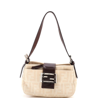 Fendi Vintage Shoulder Bag Zucca Canvas Small