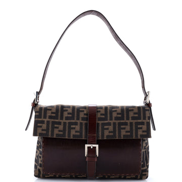 Fendi Vintage Shoulder Bag Zucca Canvas Medium