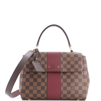 Louis Vuitton Bond Street Handbag Damier with Leather MM