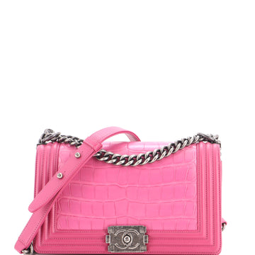 Chanel Boy Flap Bag Alligator Old Medium