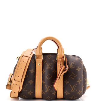 Louis Vuitton Keepall Bandouliere Bag Blown Up Monogram Canvas 25