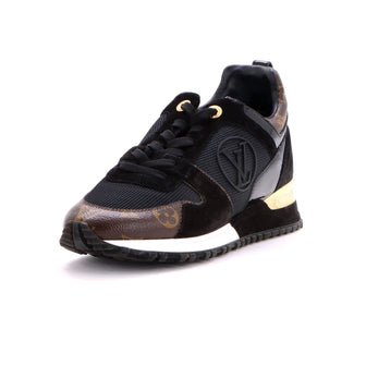 Louis Vuitton Women's Run Away Sneakers Mesh with Monogram Canvas and Suede