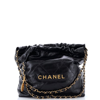 Chanel 22 Chain Hobo Quilted Calfskin Small