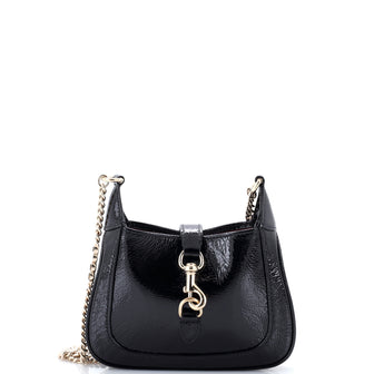 Gucci Jackie Notte Chain Hobo Patent Mini