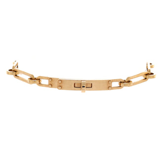 Hermes Kelly Chaine Bracelet 18K Yellow Gold Small