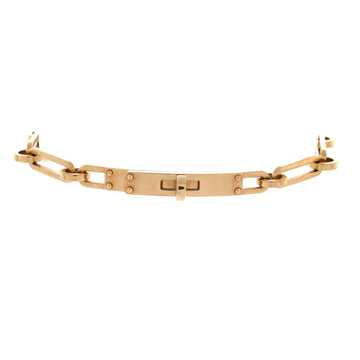 Hermes Kelly Chaine Bracelet 18K Yellow Gold Small