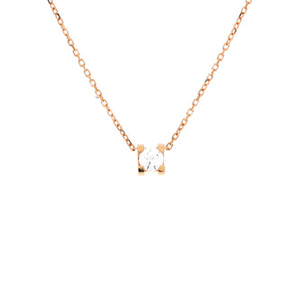 Cartier C de Cartier Necklace 18K Rose Gold and Diamond 0.20-0.29CT