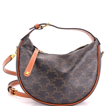 Celine Lulu Bag Triomphe Coated Canvas Teen